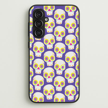 Skull Pattern - Halloween  - Halloween Phone Case for Galaxy S23FE