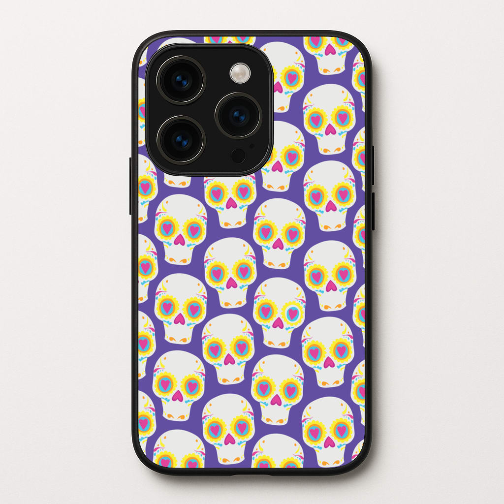 Skull Pattern - Halloween  - Halloween Phone Case for iPhone 14 Pro Max