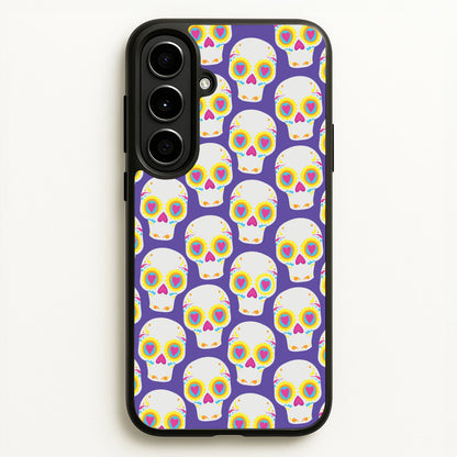 Skull Pattern - Halloween  - Halloween Phone Case for Galaxy A56