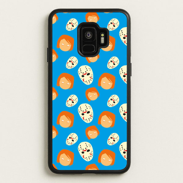 Chucky And Jason Pattern - Halloween  - Halloween Phone Case for Galaxy S9