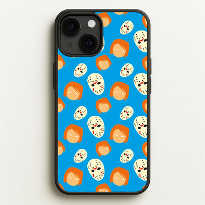 Chucky And Jason Pattern - Halloween  - Halloween Phone Case for iPhone 13 Mini