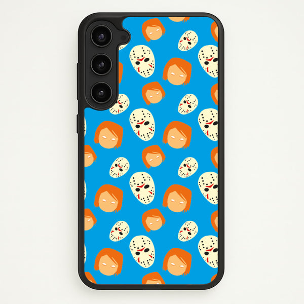 Chucky And Jason Pattern - Halloween  - Halloween Phone Case for Galaxy S23 Plus