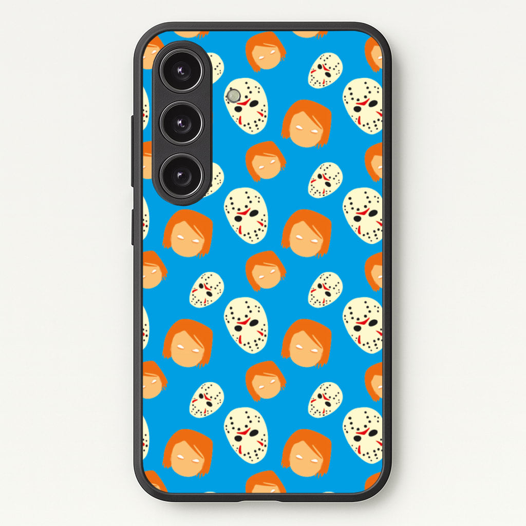 Chucky And Jason Pattern - Halloween  - Halloween Phone Case for Galaxy S25 Plus