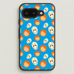 Chucky And Jason Pattern - Halloween  - Halloween Phone Case for Google Pixel 9a