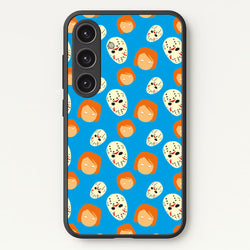 Chucky And Jason Pattern - Halloween  - Halloween Phone Case for Galaxy S24
