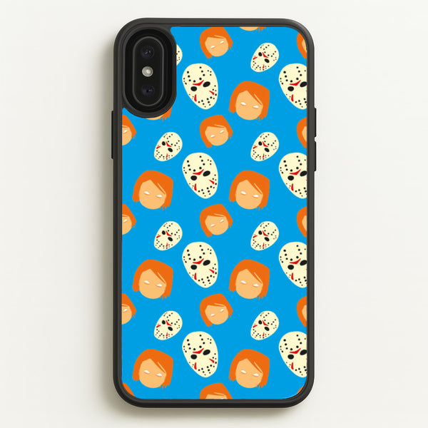 Chucky And Jason Pattern - Halloween  - Halloween Phone Case for iPhone XS Max