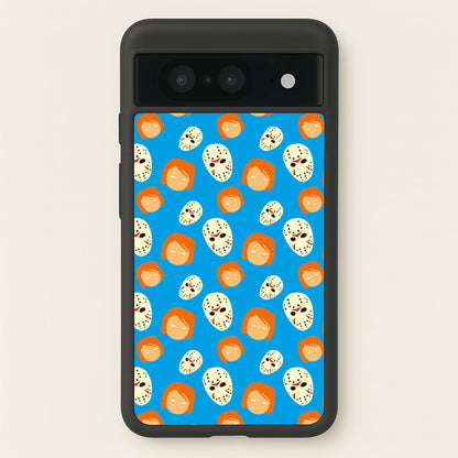 Chucky And Jason Pattern - Halloween  - Halloween Phone Case for Google Pixel 8