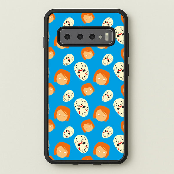 Chucky And Jason Pattern - Halloween  - Halloween Phone Case for Galaxy S10