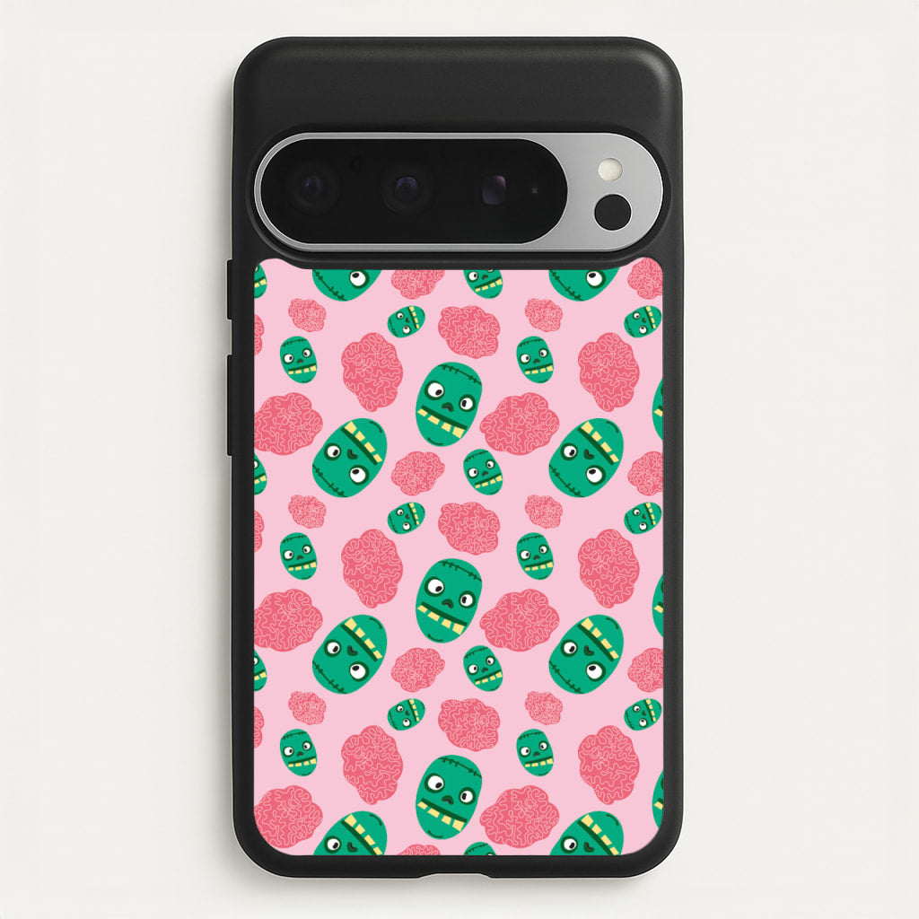 Frankenstein And Brains - Halloween  - Halloween Phone Case for Google Pixel 9 Pro XL