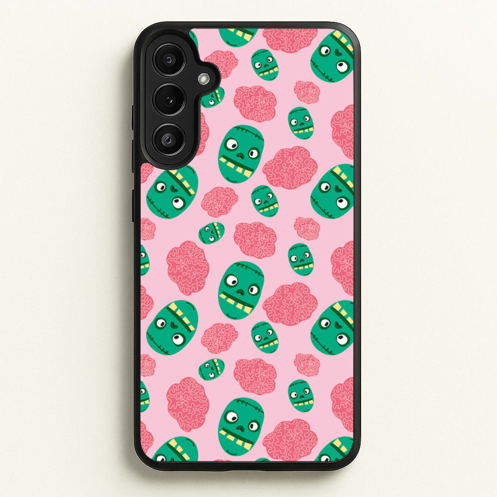 Frankenstein And Brains - Halloween  - Halloween Phone Case for Galaxy A36