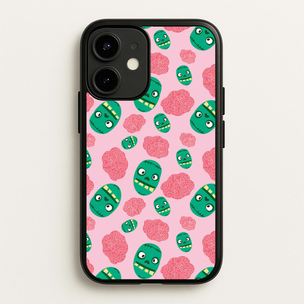 Frankenstein And Brains - Halloween  - Halloween Phone Case for iPhone 12 Mini