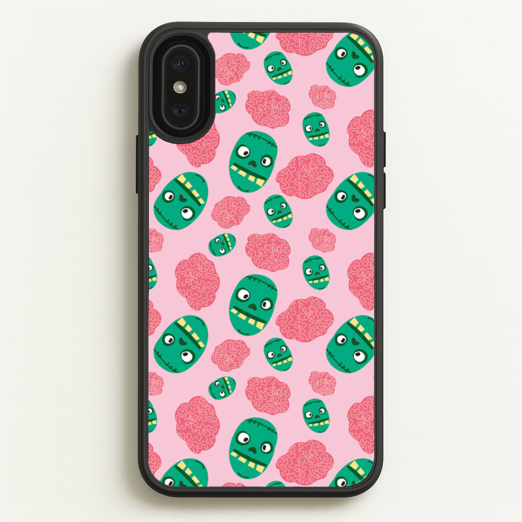 Frankenstein And Brains - Halloween  - Halloween Phone Case for iPhone XS Max