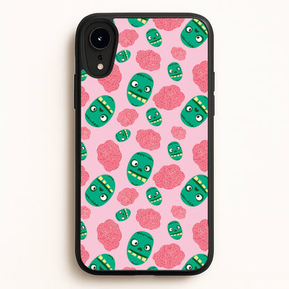Frankenstein And Brains - Halloween  - Halloween Phone Case for iPhone XR