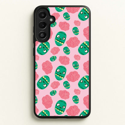 Frankenstein And Brains - Halloween  - Halloween Phone Case for Galaxy A34