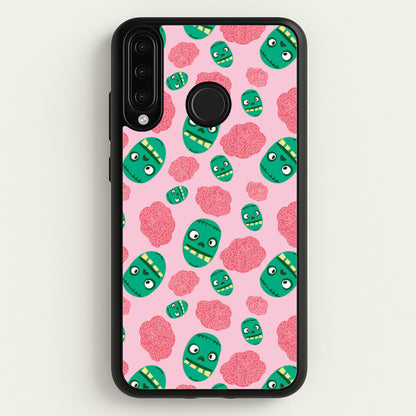 Frankenstein And Brains - Halloween  - Halloween Phone Case for Huawei P30 Lite
