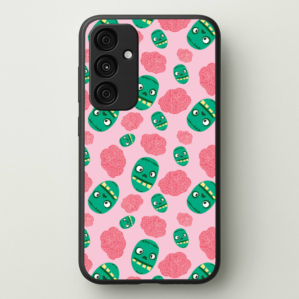Frankenstein And Brains - Halloween  - Halloween Phone Case for Galaxy A15