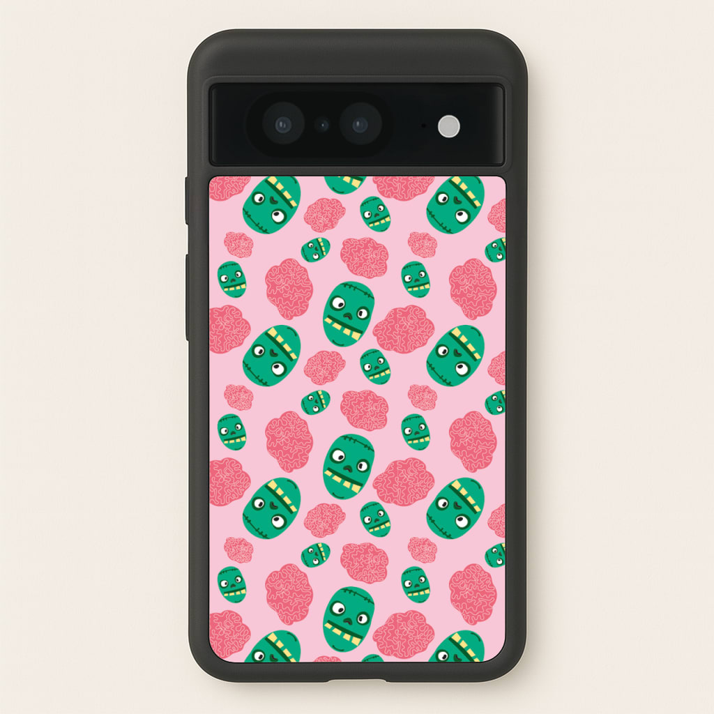 Frankenstein And Brains - Halloween  - Halloween Phone Case for Google Pixel 8