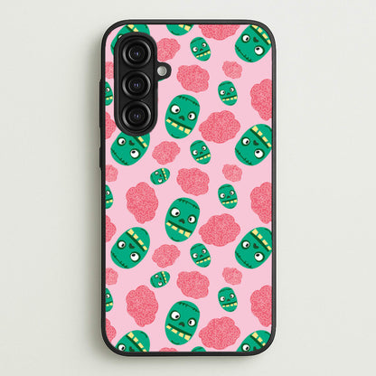Frankenstein And Brains - Halloween  - Halloween Phone Case for Galaxy A16