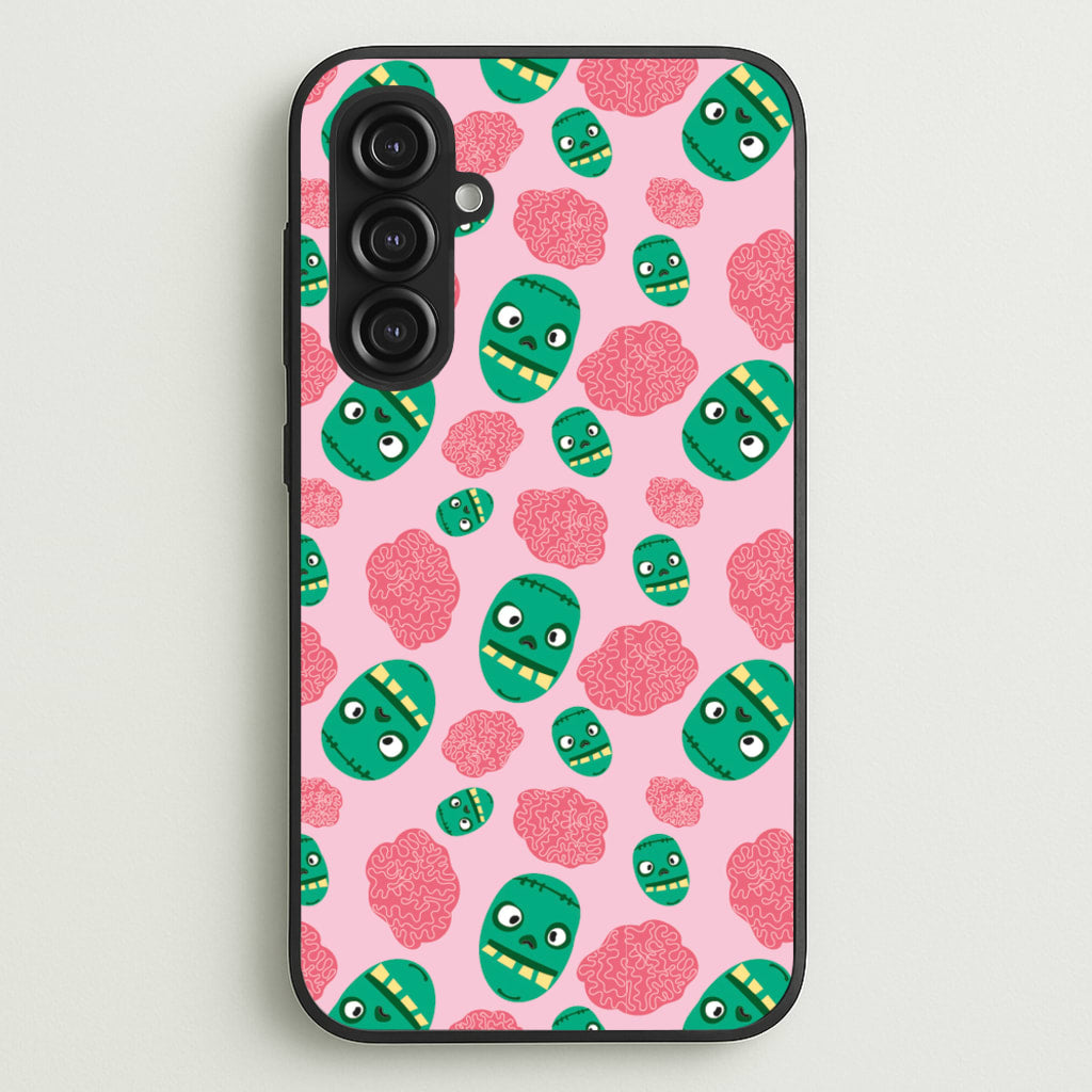 Frankenstein And Brains - Halloween  - Halloween Phone Case for Galaxy S23FE