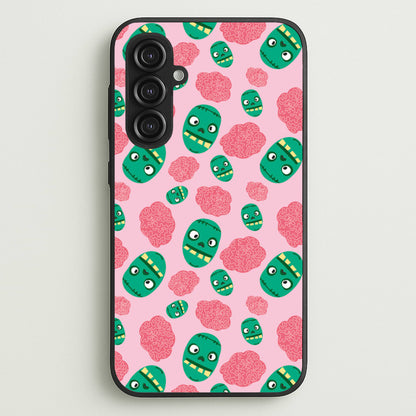Frankenstein And Brains - Halloween  - Halloween Phone Case for Galaxy S23FE