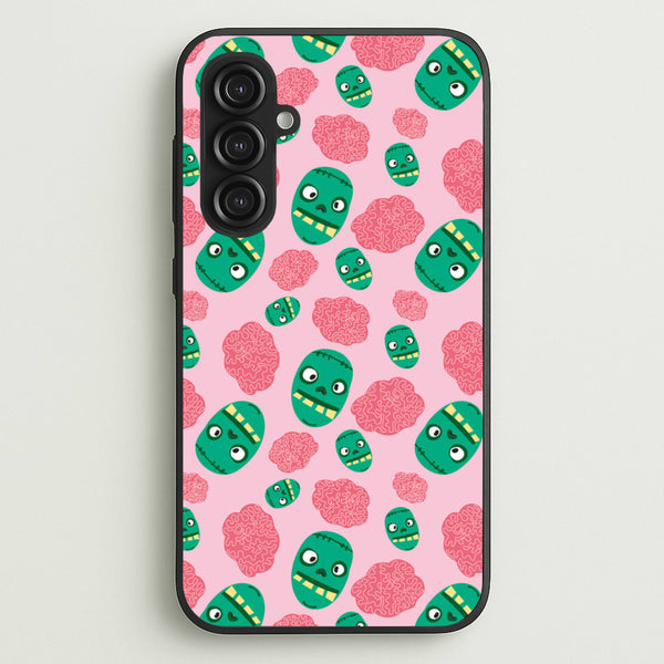 Frankenstein And Brains - Halloween  - Halloween Phone Case for Galaxy S23FE