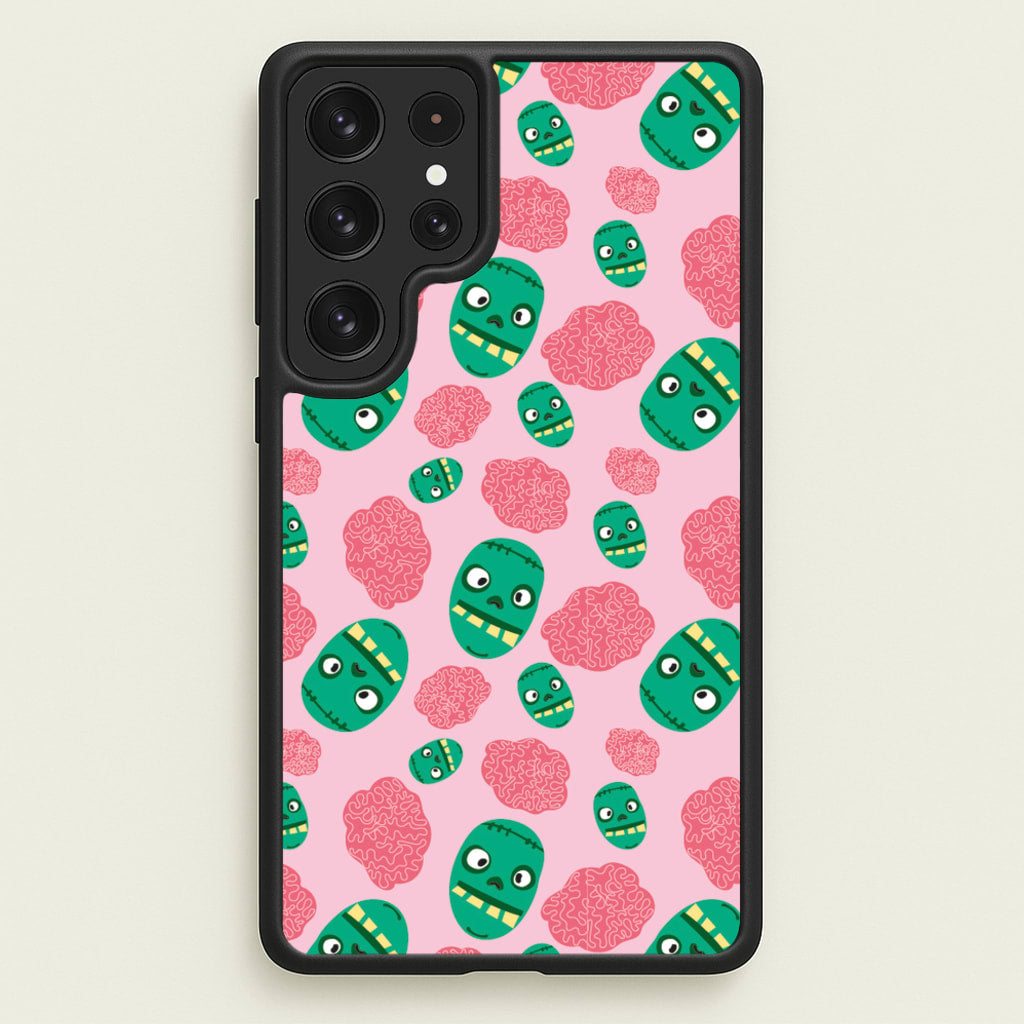 Frankenstein And Brains - Halloween  - Halloween Phone Case for Galaxy S22 Ultra