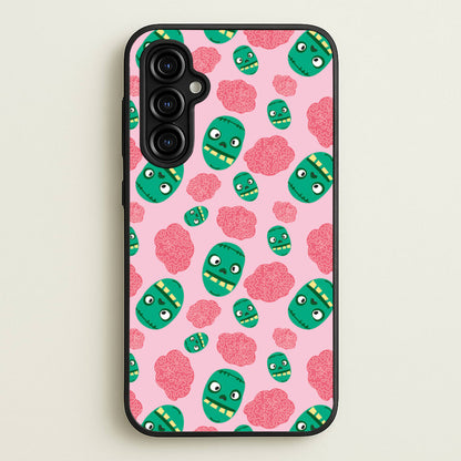 Frankenstein And Brains - Halloween  - Halloween Phone Case for Galaxy A54