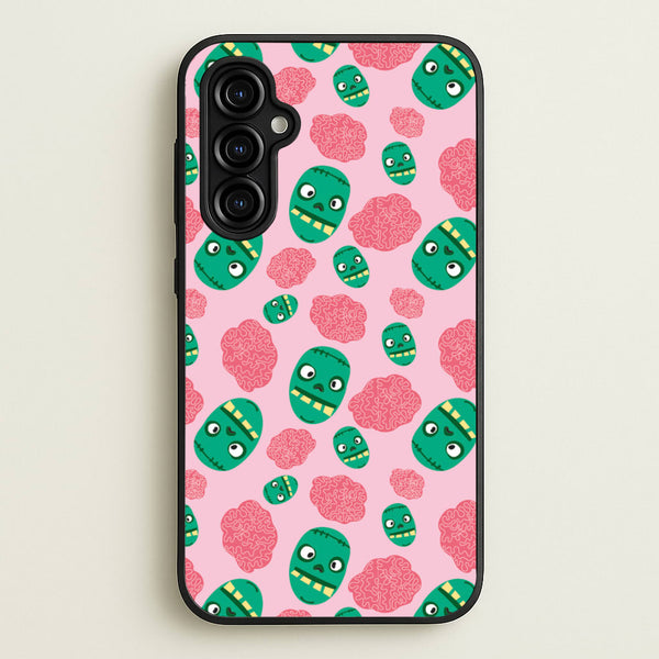 Frankenstein And Brains - Halloween  - Halloween Phone Case for Galaxy A54