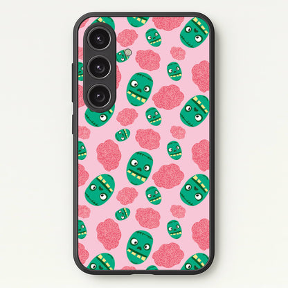 Frankenstein And Brains - Halloween  - Halloween Phone Case for Galaxy S24FE