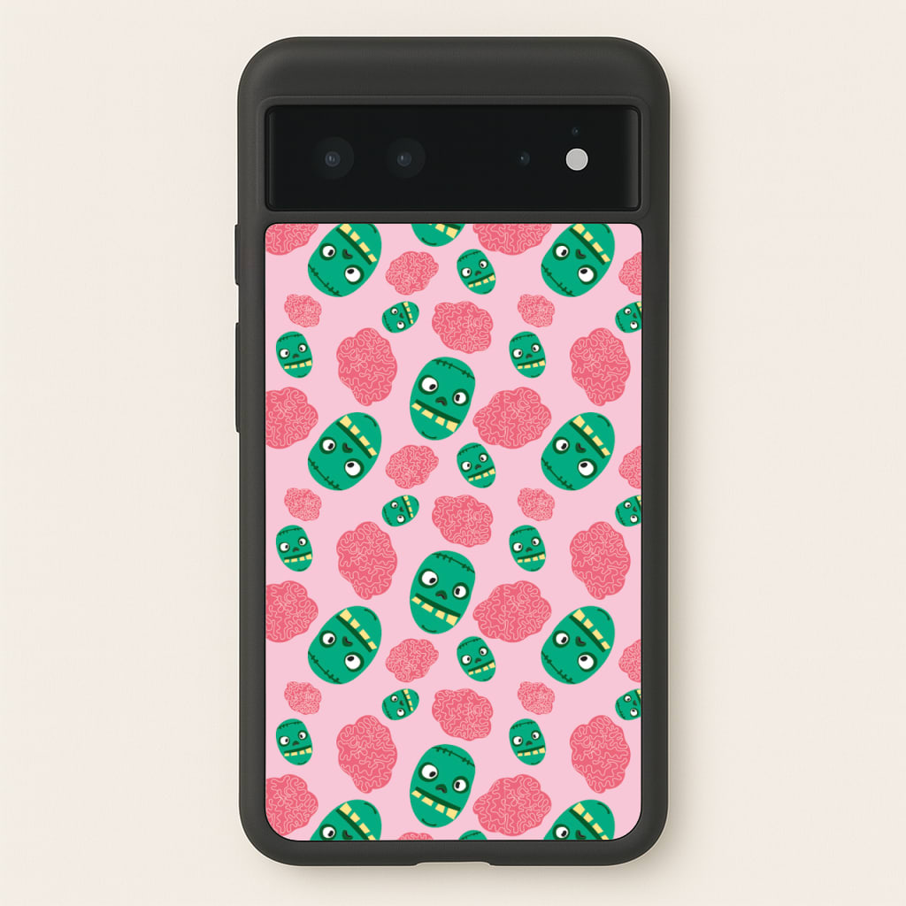 Frankenstein And Brains - Halloween  - Halloween Phone Case for Google Pixel 6