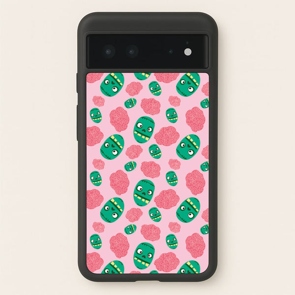 Frankenstein And Brains - Halloween  - Halloween Phone Case for Google Pixel 6