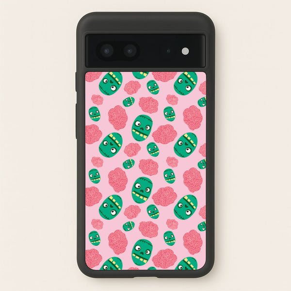 Frankenstein And Brains - Halloween  - Halloween Phone Case for Google Pixel 7