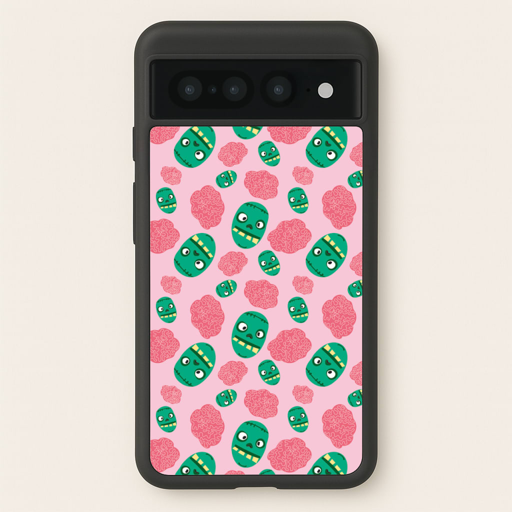 Frankenstein And Brains - Halloween  - Halloween Phone Case for Google Pixel 7 Pro