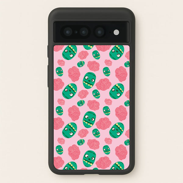Frankenstein And Brains - Halloween  - Halloween Phone Case for Google Pixel 7 Pro