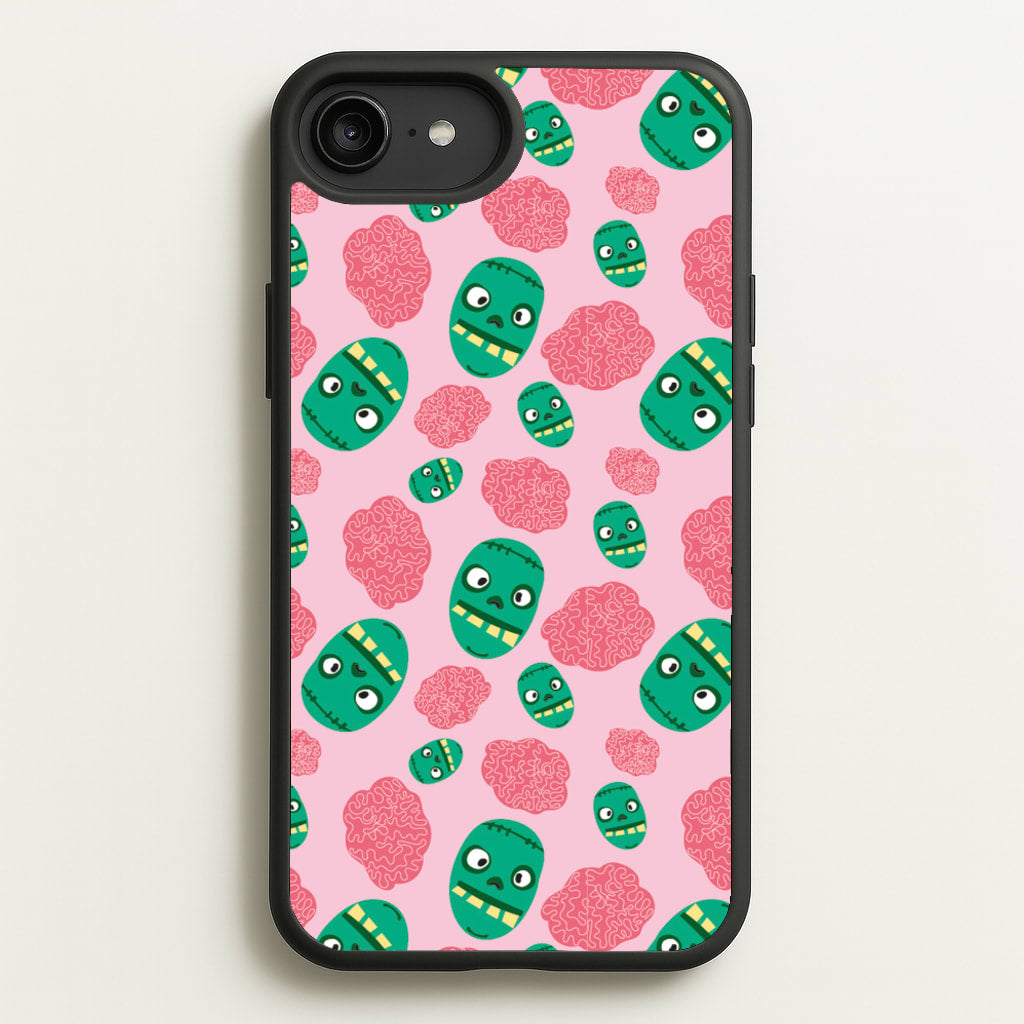 Frankenstein And Brains - Halloween  - Halloween Phone Case for iPhone 6 Plus / 7 Plus / 8 Plus