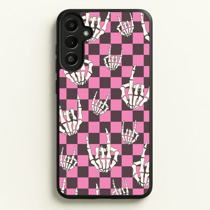 Rock On Skeleton  - Halloween Phone Case for Galaxy A34