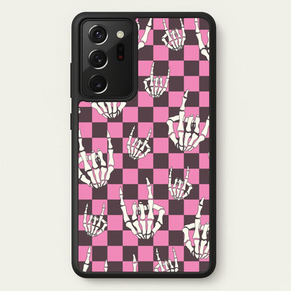 Rock On Skeleton  - Halloween Phone Case for Galaxy Note 20 Ultra