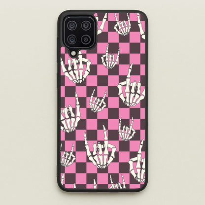 Rock On Skeleton  - Halloween Phone Case for Galaxy A12