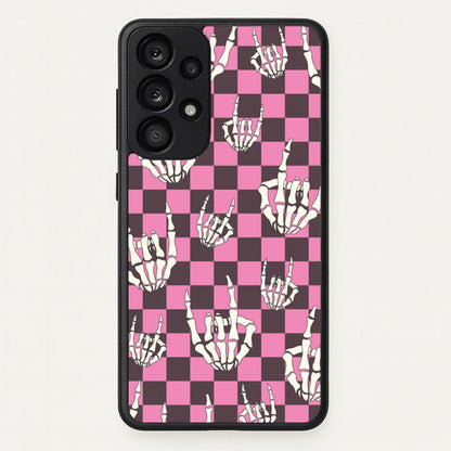 Rock On Skeleton  - Halloween Phone Case for Galaxy A53