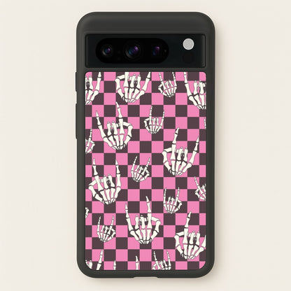 Rock On Skeleton  - Halloween Phone Case for Google Pixel 8 Pro