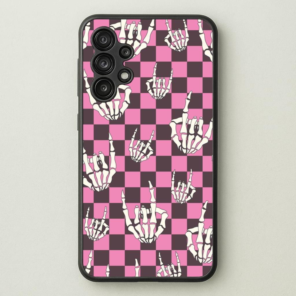Rock On Skeleton  - Halloween Phone Case for Galaxy A13