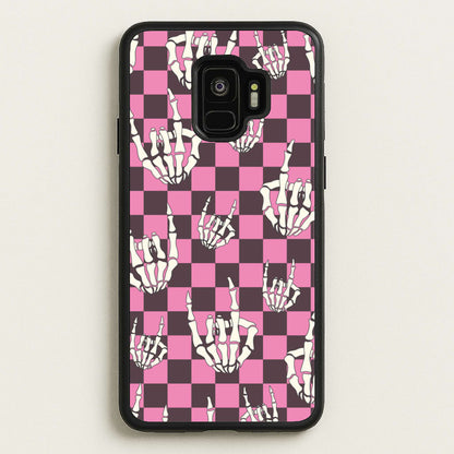 Rock On Skeleton  - Halloween Phone Case for Galaxy S9
