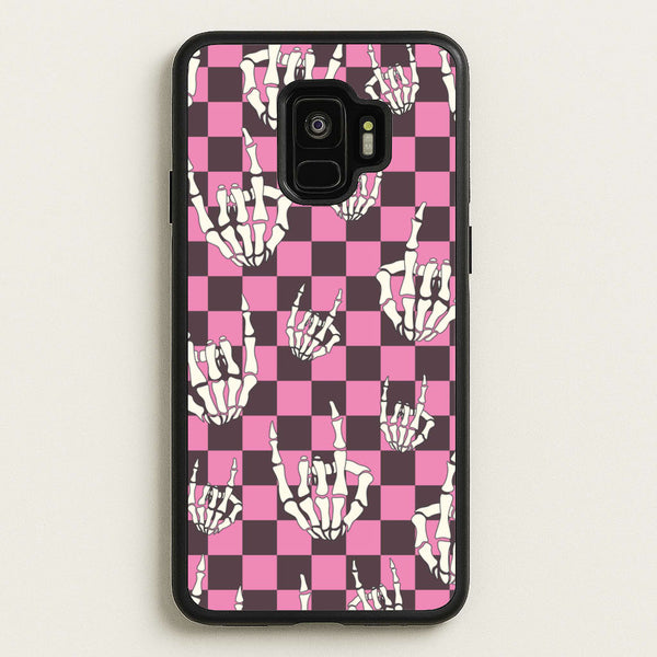 Rock On Skeleton  - Halloween Phone Case for Galaxy S9