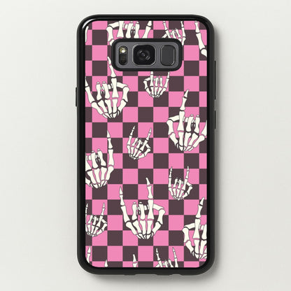 Rock On Skeleton  - Halloween Phone Case for Galaxy S8