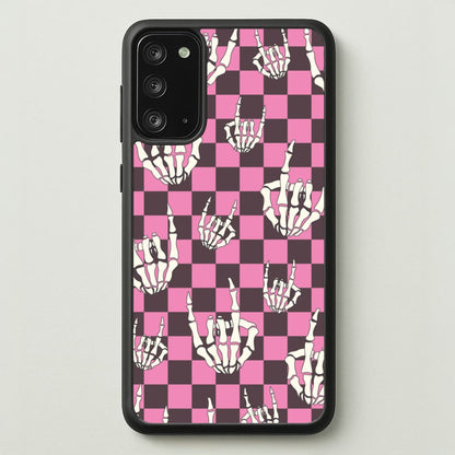 Rock On Skeleton  - Halloween Phone Case for Galaxy Note 20