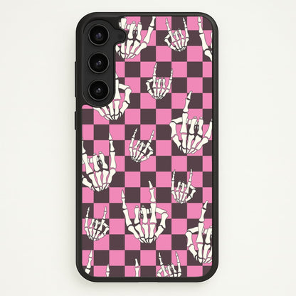Rock On Skeleton  - Halloween Phone Case for Galaxy S23 Plus