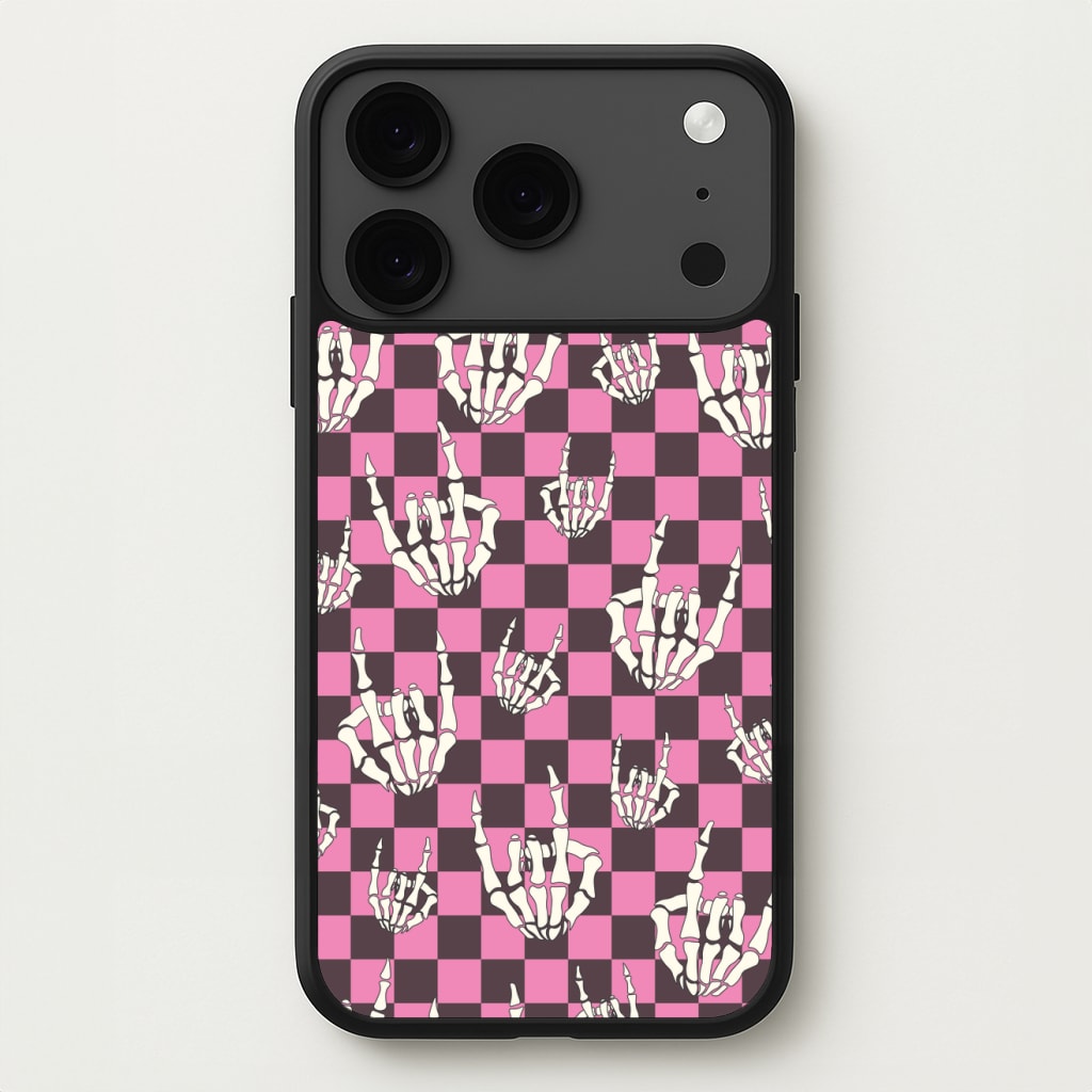 Rock On Skeleton Phone Case for iPhone 17 Pro Max