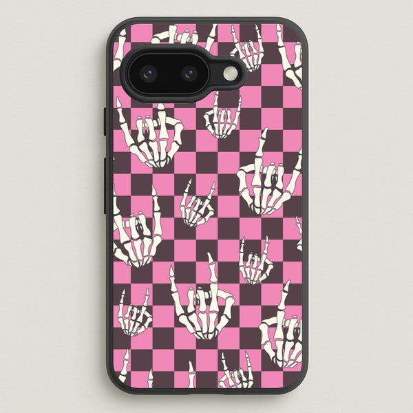 Rock On Skeleton  - Halloween Phone Case for Google Pixel 9a