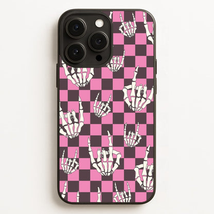 Rock On Skeleton  - Halloween Phone Case for iPhone 12 Pro Max