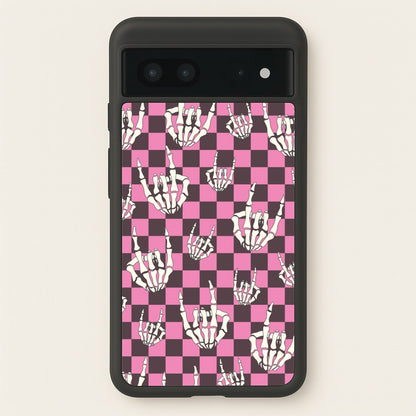 Rock On Skeleton  - Halloween Phone Case for Google Pixel 7